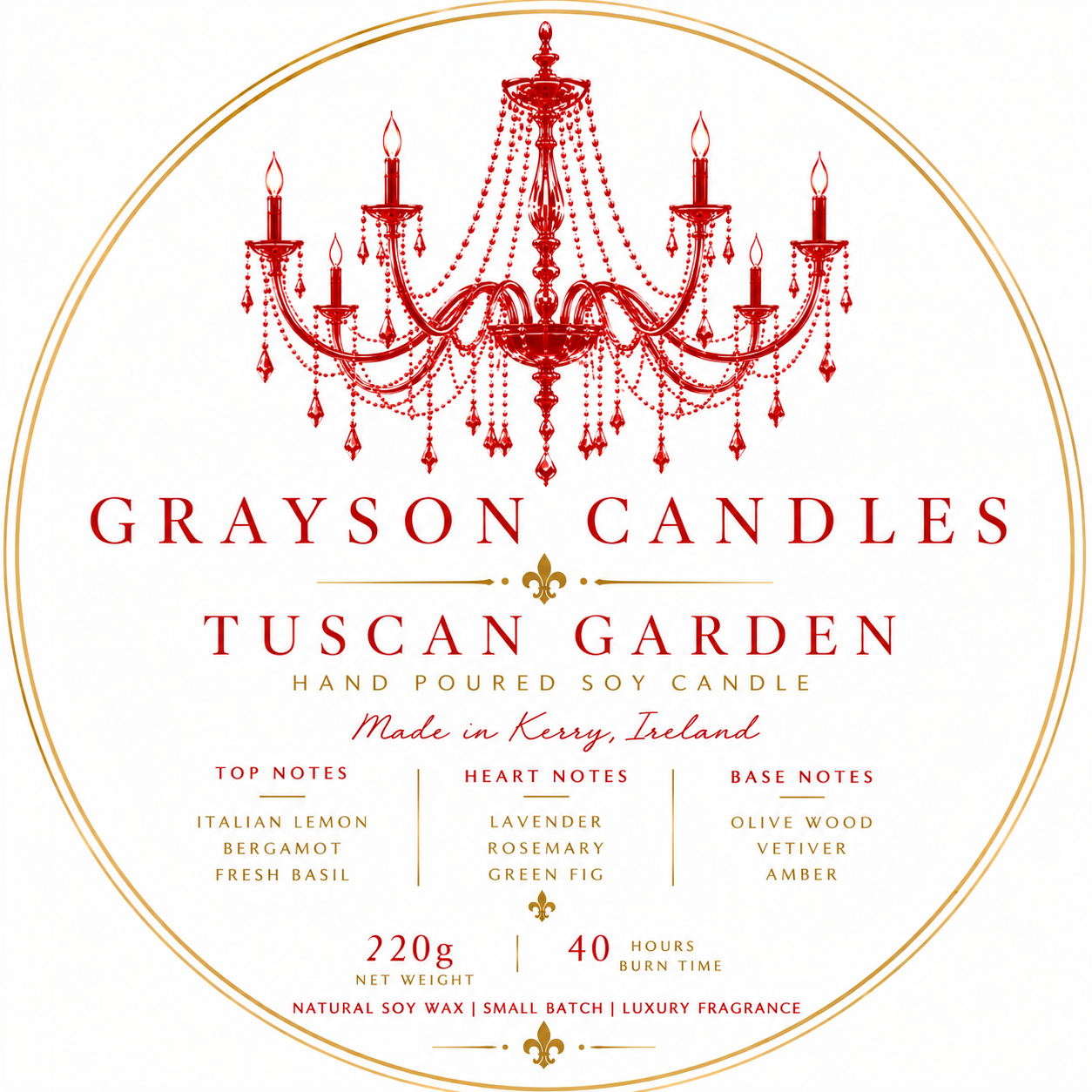 Grayson Candles Tuscan Garden